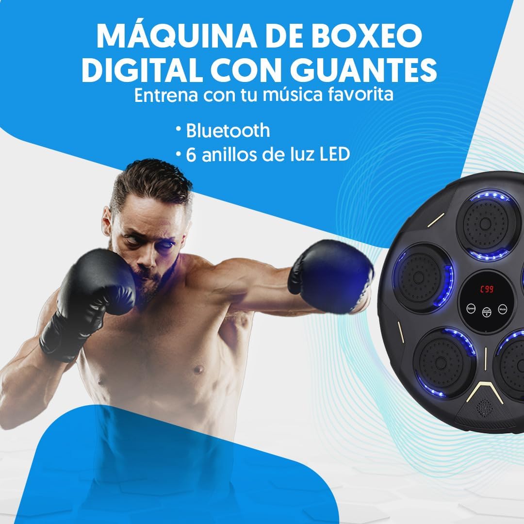 Máquina de boxeo inteligente modelo yk-003 + guante negro