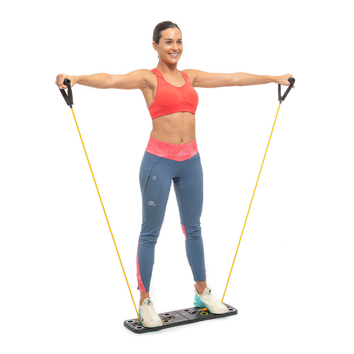 Tabla de Flexiones Push-Up con Bandas de Resistencia + guia