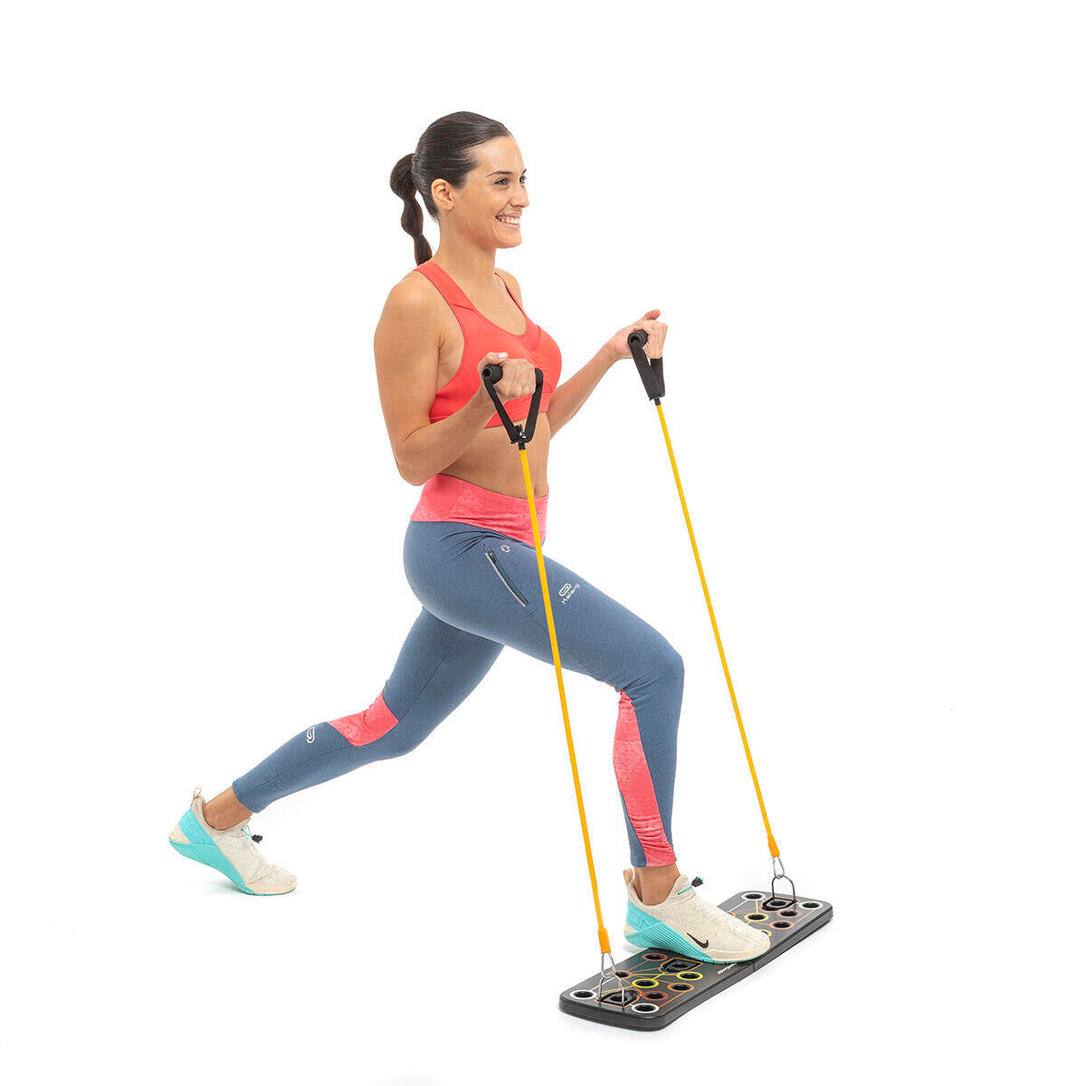Tabla de Flexiones Push-Up con Bandas de Resistencia + guia