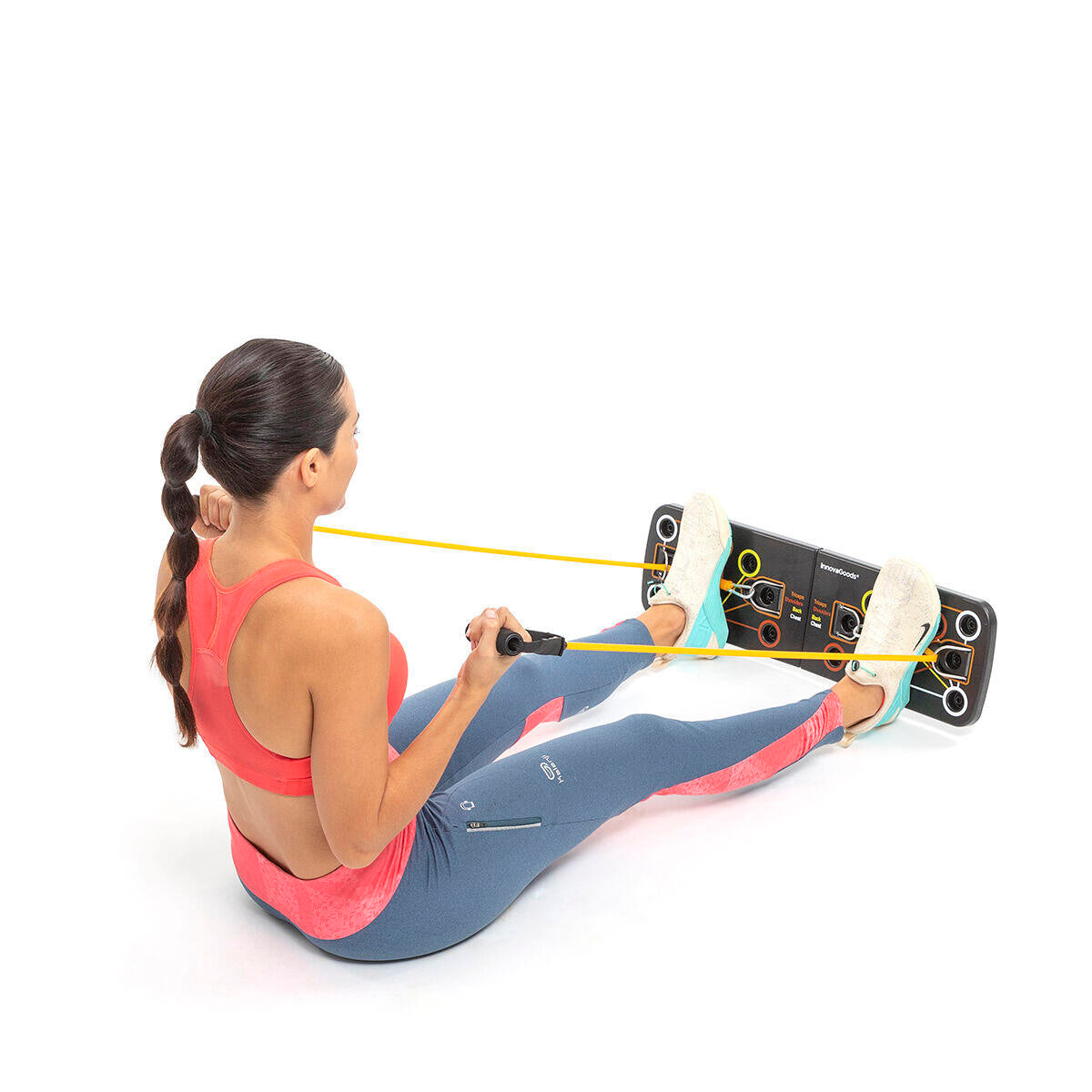 Tabla de Flexiones Push-Up con Bandas de Resistencia + guia