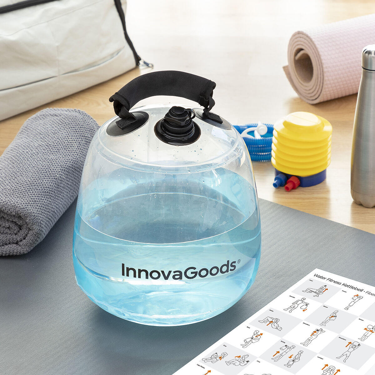 Pesa rusa para fitness - peso regulable con agua