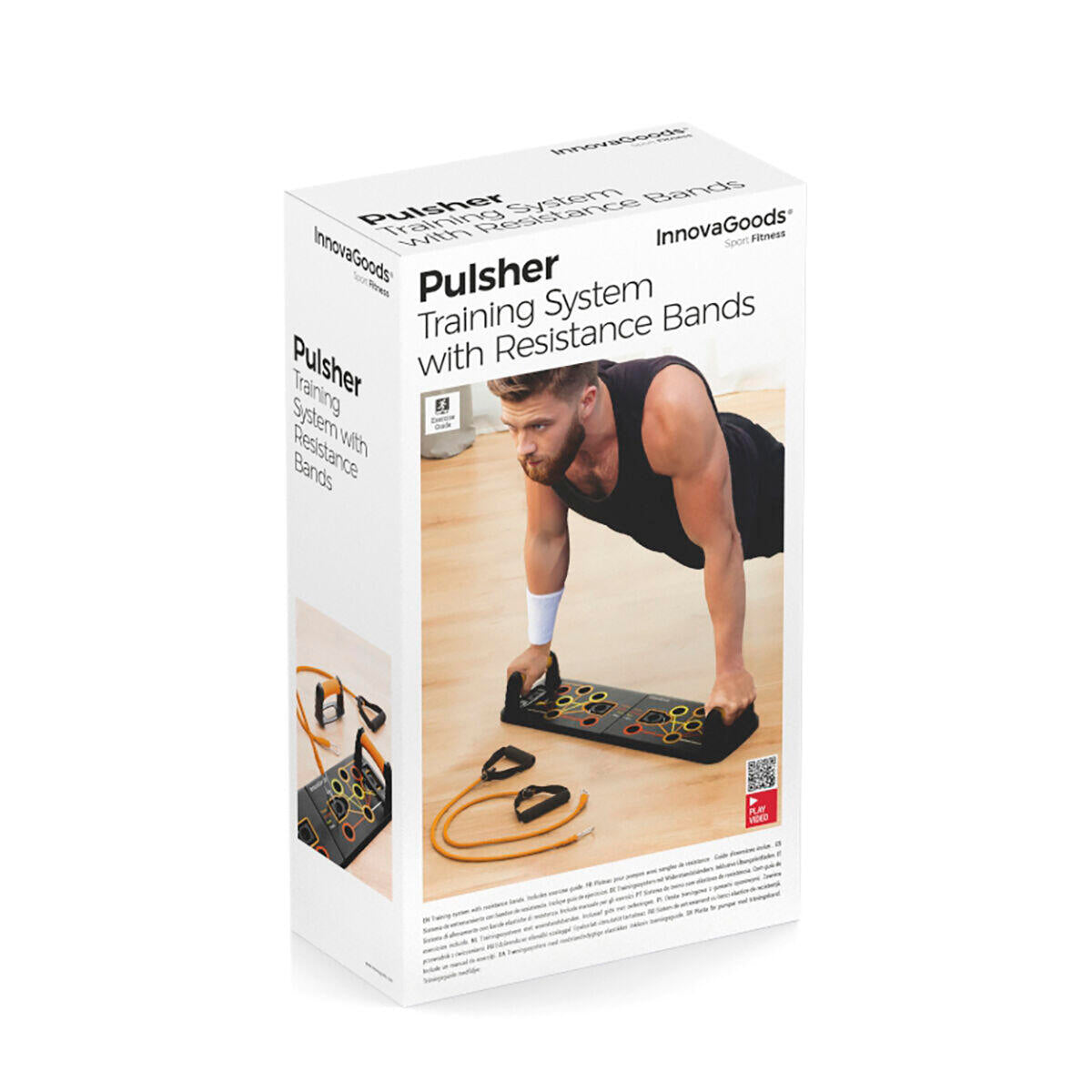 Tabla de Flexiones Push-Up con Bandas de Resistencia + guia